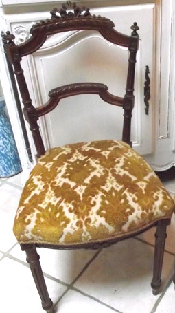 old french louis XVI style bedroom chair